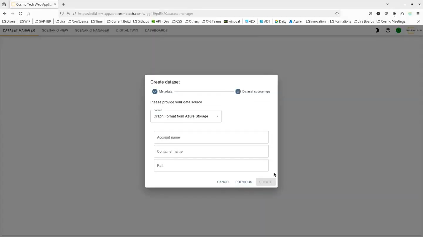 Creating Dataset - Source Configuration