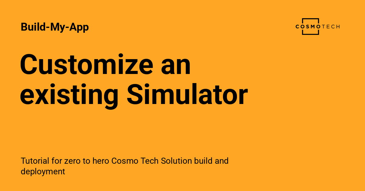 Customize an existing Simulator - Build My App